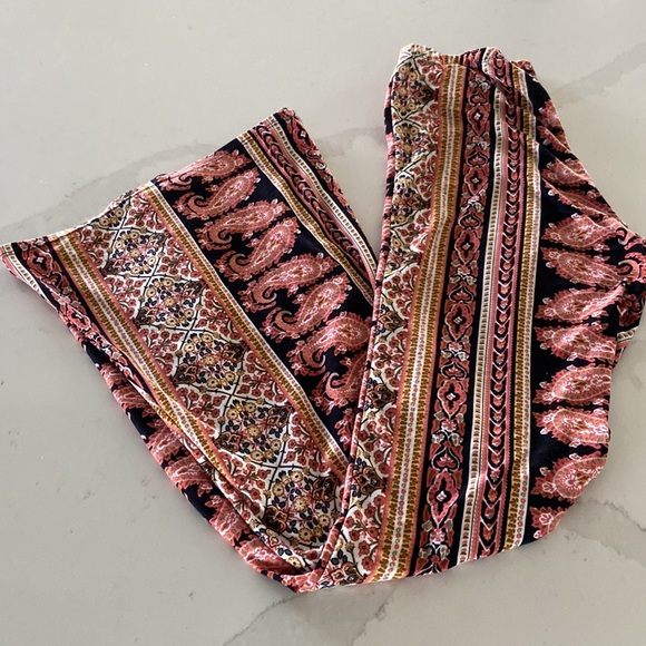 Windsor Desert Haze Paisley Flare Pants Size S - Picture 3 of 6